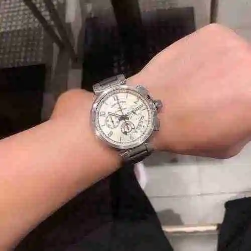 Reloj LV para hombre con movimiento mecánico original totalmente automático, caja de acero de precis