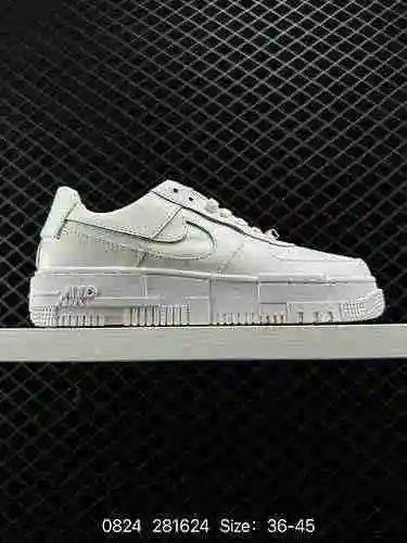 2 NK AF Pixel Deconstructed Style Air Force One Zapatos deportivos informales de caña baja Número de