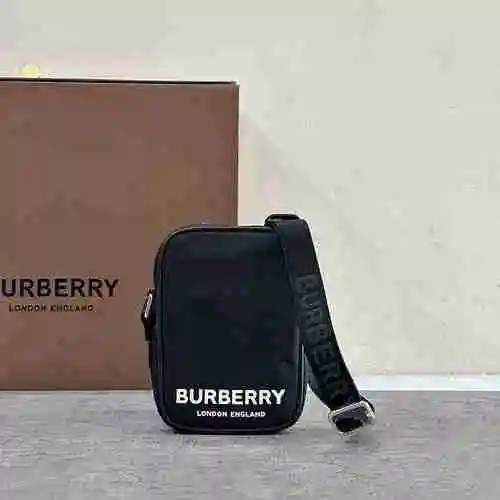 Bolso bandolera Burberry para hombre hecho de material de lona importado, bolsa de regalo con entreg