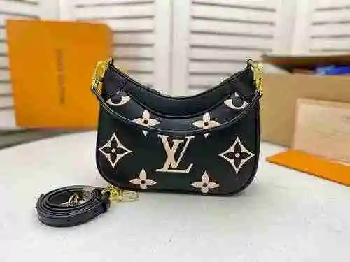 Bolso de hombro LV Louis Vuitton hecho de material de lona importado, bolsa de regalo de entrega de 