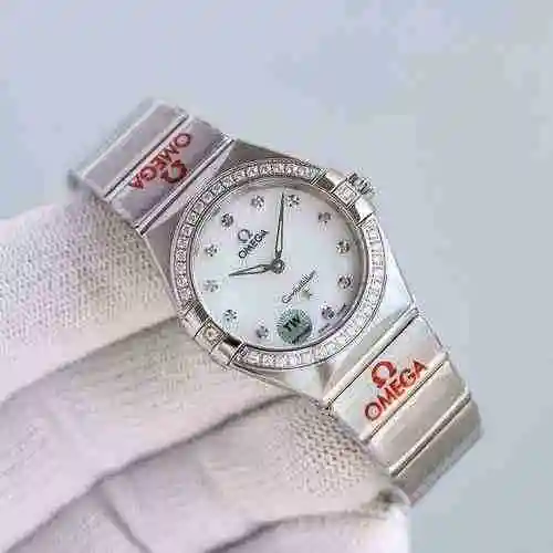 Reloj Omega para mujer combinado con movimiento mecánico original completamente automático Caja de a