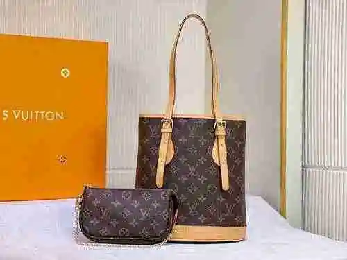 Bolso de hombro LV para madre e hijo hecho de material de lona importado, bolsa de regalo de entrega