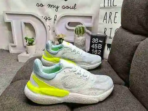 162DAdidas Solarboost 5 W Knitted Upper Popcorn Casual Sports Jogging Shoe