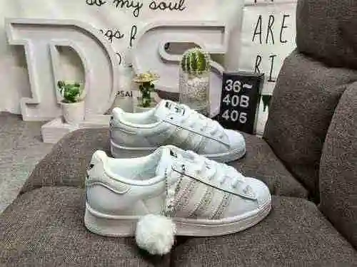 405DAdidas Three Leaf Grass Originals Superstar Shell Head Classic Versatile Casual Sports Board Sho