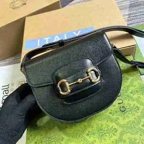 GUCCI Gucci Saddle Bag adopta una versión de alta gama de cuero original importado de primera calida