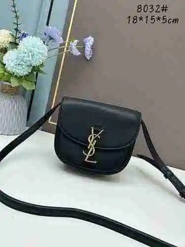 Bolsa de sillín YSL Saint Laurent hecha de material de lona importado, bolsa de regalo de entrega de