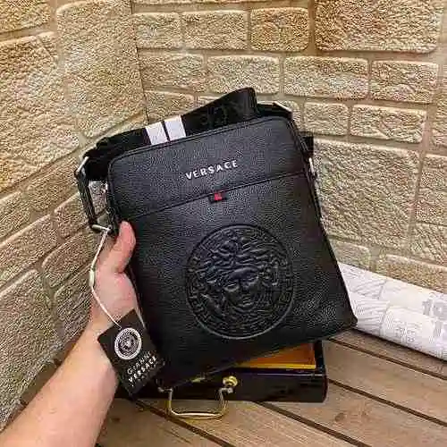 Bolso bandolera VERS Versace para hombre hecho de material de lona importado, bolsa de regalo de ent