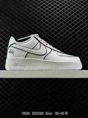 8 Stussy x Nike Air Force Low 7 Marca Stussy Co Reflectante Original Último Cartón original Cree una