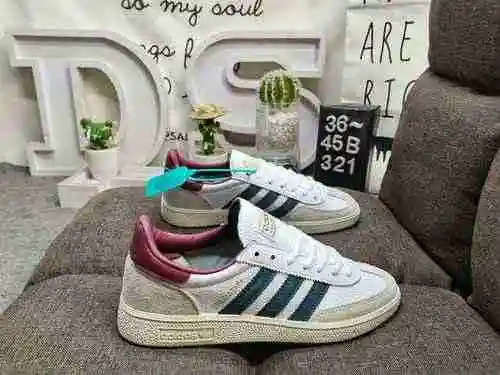321DAdidas origins Handball Spzl Low top gray comfortable trend lightweight wear-resistant anti slip