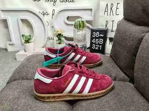 321DAdidas Handball Spezial Classic Retro Casual Board Shoes # All Shoes Made of Reversed Fur with C