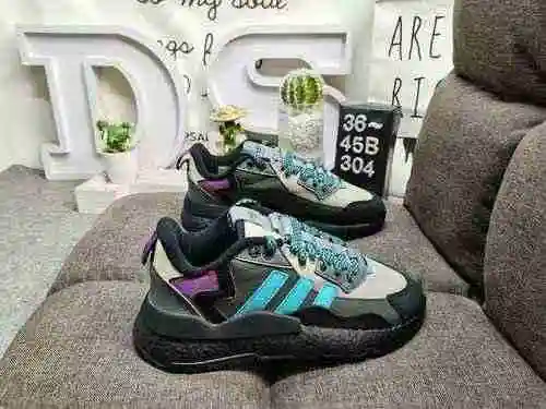 304D company level Adidas Nite Jogger 2019 Boost earth color barcode Wang Jiaer endorses the knitted