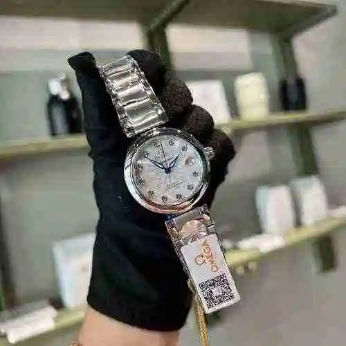Reloj Omega para mujer combinado con movimiento mecánico original completamente automático Caja de a