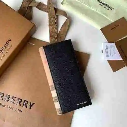 Cartera para hombre Burberry hecha de material de lona importado, bolsa de regalo con entrega de alt