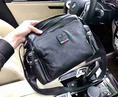GUCCI Bolso bandolera exclusivo para hombre Gucci hecho de material de lona importado, bolsa de rega