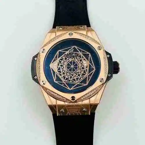 HUBLOT UBO Reloj para hombre combinado con movimiento mecánico original completamente automático Caj