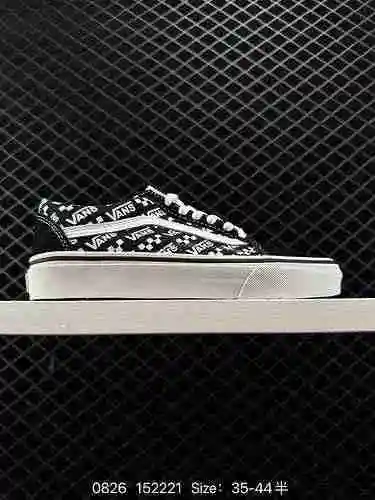 5 proceso de vulcanización MTSHY Vans/Vans Vans oficial negro tablero de ajedrez raya lateral letra 