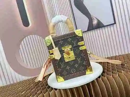 Bolso LV hecho de material de lona importado, bolsa de regalo de entrega de alta calidad, tamaño fac