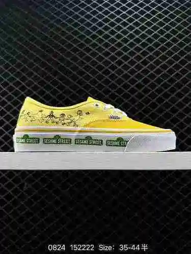 Nuevos Power Vans Vans, marca oficial de Barrio Sésamo, auténticos zapatos de lona universitarios de