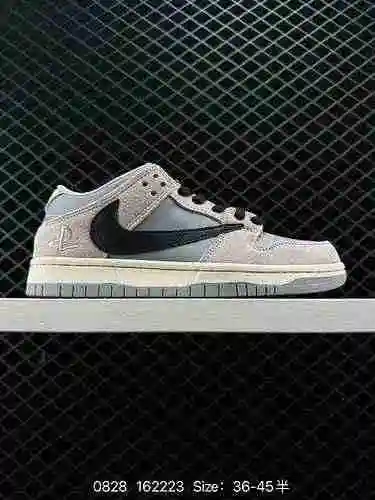 5 Frame Skate x Nike SB Dunk Low "Habibi" Blanco Rojo Doble gancho Colección Dunk Zapato d