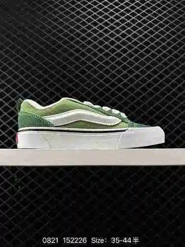3 Vans Knu-Skool VR3 LX Verano Nuevo Verde Vintage Casual Pan Vulcanizado Zapatos Fat Edition Logoti