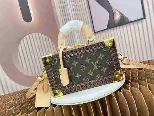 Bolso LV hecho de material de lona importado, bolsa de regalo de entrega de alta calidad, tamaño de 