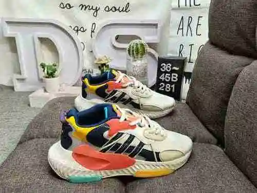 281D company level Adidas HI-TAIL clover thick sole dad shoes casual shoes