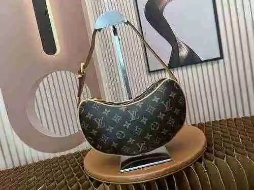 Bolsa para axila LV hecha de material de lona importado, bolsa de regalo de entrega de alta calidad,