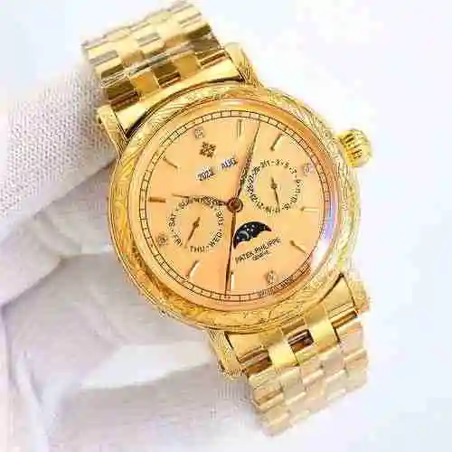 Reloj Patek Philippe para hombre combinado con movimiento mecánico original completamente automático
