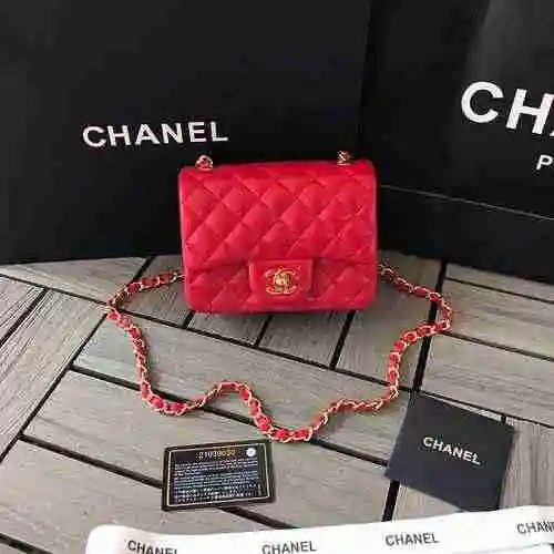 Chanl Bolso con cadena Chanel hecho de material de lona importado, bolsa de regalo con entrega de al