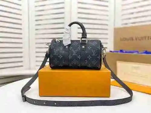 Bolso LV hecho de material de lona importado, bolsa de regalo de entrega de alta calidad, tamaño fac