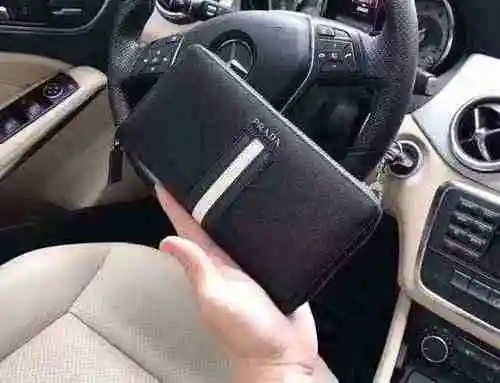 Cartera larga exclusiva masculina fabricada en piel vacuna original importada, bolsa de regalo con e
