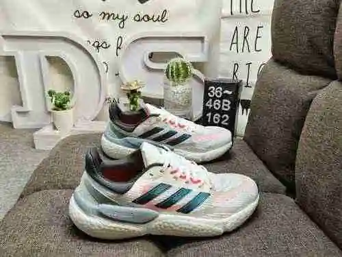 162DAdidas Solarboost 5 W Knitted Upper Popcorn Casual Sports Jogging Shoe