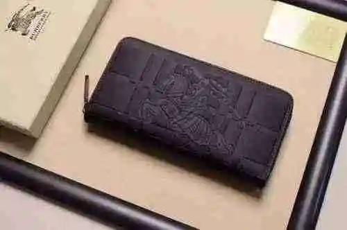 Cartera larga exclusiva masculina fabricada en piel vacuno original importada, bolsa de regalo con e