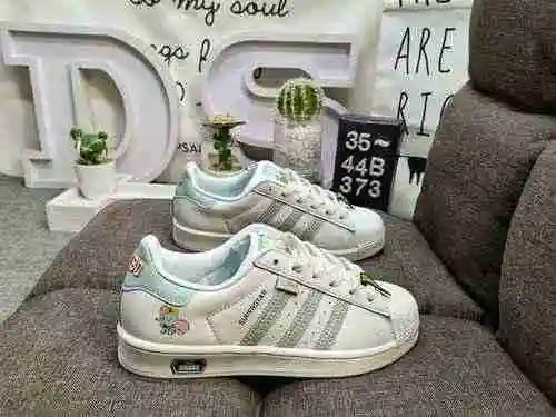 373DAdidas Clover Originals Superstar Shell Head Classic Versatile Casual Sports Board Shoes High De
