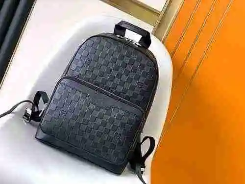 Mochila exclusiva para hombre LV hecha de material de lona importado, bolsa de regalo con entrega de