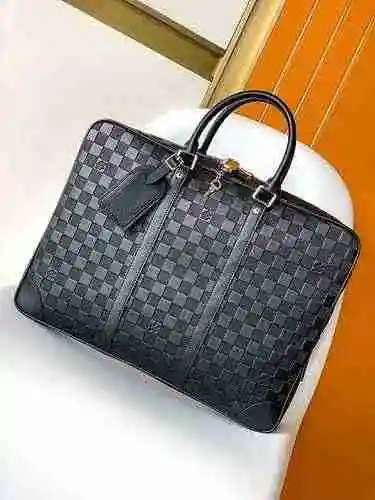 Maletín especial para hombre LV hecho de material de lona importado, bolsa de regalo de entrega de a