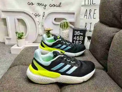 162DAdidas Solarboost 5 W Knitted Upper Popcorn Casual Sports Jogging Shoe