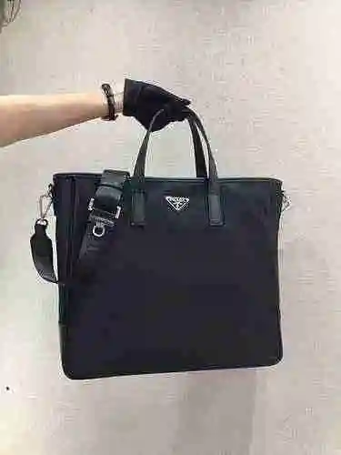 Bolsa de compras exclusiva para hombre confeccionada en tela de nailon importada, bolsa de regalo co