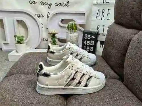 158DAdidas Clover Originals Superstar Shell Head Classic Versatile Casual Sports Board Shoes High De