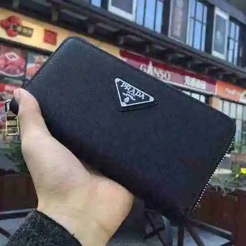Cartera larga exclusiva masculina fabricada en piel vacuno original importada, bolsa de regalo con e