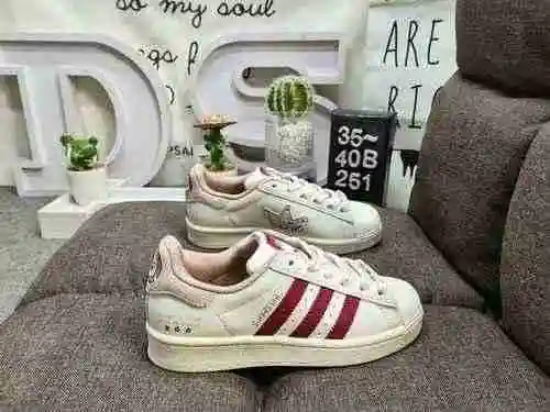 261DAdidas Clover Originals Superstar Shell Head Classic Versatile Casual Sports Board Shoe High Den