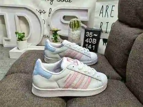 141DAdidas Clover Originals Superstar Shell Head Classic Versatile Casual Sports Board Shoe High Den