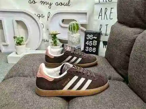 386DAdidas origins Handball Spzl Low top gray comfortable trend lightweight wear-resistant anti slip