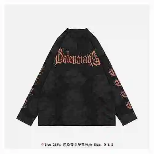 ◇ Blcg 23Fw mud dyed Sanskrit printed long sleeves