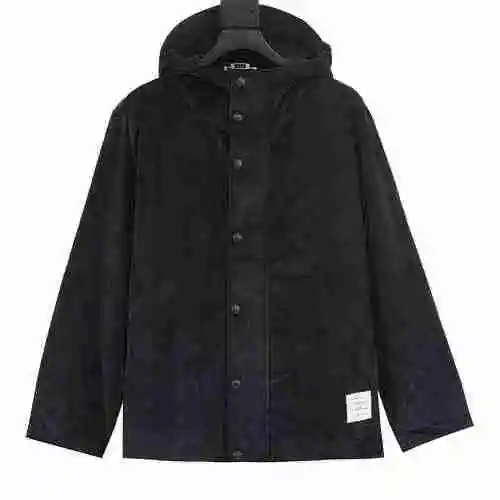 TB corduroy hooded jumpsuit