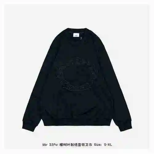 BBR 23Fw Oak Leaf Embroidered Round Neck Sweater