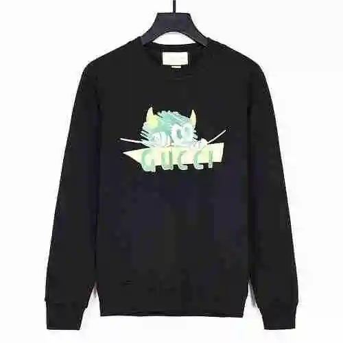 Gucci Gucci 2023 Autumn/Winter New Little Monster New Logo Digital Direct Spray Pattern Unisex Round