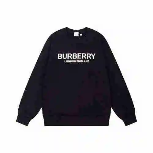 Burberry 23ss Autumn/Winter New Embossed Gum Original Basic Letter Logo Round Neck Sweater