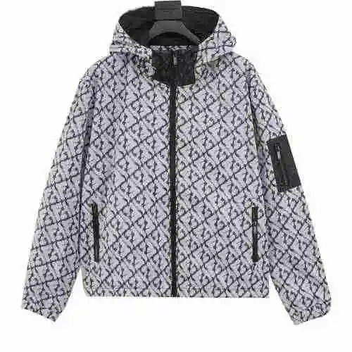 Fendi/Fendi Old Flower FF AOP Windbreaker Zipper Coat