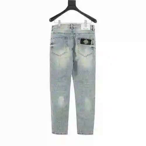Stone Island Back Logo Denim Pants
